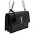 Saint Laurent Medium Sunset Monogram Black Schultertasche mit silberner Kette - Ansicht 3