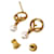 Fendi Orecchini Pearl Drop Is Gold D'oro - vista 4
