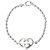 Gucci Heart Interlocking Silver Bracelet