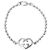 Gucci Heart Interlocking Silver Bracelet - view 2