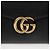 Gucci Borsa a tracolla portafoglio in pelle GG Marmont con catena Nero - vista 3