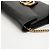 Gucci Borsa a tracolla portafoglio in pelle GG Marmont con catena Nero - vista 8