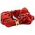 Céline Americana Bandana roter Seiden-Scrunchie mit goldfarbenem Messing-Haarspange - Ansicht 2
