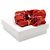 Céline Americana Bandana roter Seiden-Scrunchie mit goldfarbenem Messing-Haarspange - Ansicht 4