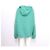 Gucci Unisex Baumwoll-Anorak Kapuzen-T-Shirt mit Ananas-Logo Saison Grün - Ansicht 4