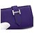 Hermès Mini-Geldbörse in Lila mit silberner Hardware Unisex Kartenhalter - Ansicht 5