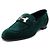 Hermès Mocassini Green Velvet Logo Paris da donna Verde - vista 2