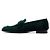 Hermès Mocassini Green Velvet Logo Paris da donna Verde - vista 4