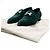 Hermès Mocassini Green Velvet Logo Paris da donna Verde - vista 7
