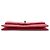 Chanel Clutch da donna in caviar rosso con logo CC dorato - vista 7