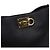 Salvatore Ferragamo Borsa a secchiello Studio in pelle granulata nera, borsa a tracolla Nero - vista 10