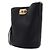 Salvatore Ferragamo Borsa a secchiello Studio in pelle granulata nera, borsa a tracolla Nero - vista 2
