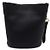 Salvatore Ferragamo Borsa a secchiello Studio in pelle granulata nera, borsa a tracolla Nero - vista 4