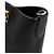 Salvatore Ferragamo Borsa a secchiello Studio in pelle granulata nera, borsa a tracolla Nero - vista 9