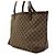 Gucci Borsa shopper a tracolla con bordi in pelle marrone - vista 2
