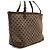 Gucci Borsa shopper a tracolla con bordi in pelle marrone - vista 3