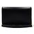 Céline Borsa a tracolla Triofee Margot in pelle di vitello nera lucida con catena dorata Nero - vista 5
