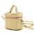 Dior Micro borsa a tracolla e borsa a tracolla in vernice giallo cannage - vista 2