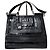 Dolce & Gabbana Dolce and Gabbana Python/Iguana Embossed Leather Large Miss Sicily Top Handle Bag Black