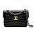 Chanel Chevron Classic Mini Tasche Schwarz