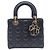 Dior Lady Lammfell-Tote-Bag Schwarz