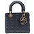 Dior Lady Lammfell-Tote-Bag Schwarz - Ansicht 5