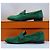 Hermès Mocassino in scamosciato verde - vista 3