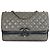 Chanel Borsa con doppia patta e catena Chic Medium Khaki Gray Marrone
