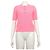 Chanel Strickware für Damen aus Kaschmir-Mischung mit CC-Logo-Knopf Pink