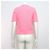 Chanel Strickware für Damen aus Kaschmir-Mischung mit CC-Logo-Knopf Pink - Ansicht 4