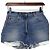 Gucci Short de denim eco con parche de oso para mujer Azul - vista 2