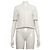 Thom Browne Kurzärmeliges Damen-T-Shirt aus Pointelle-Baumwolle mit Kontrastborte
