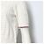 Thom Browne Kurzärmeliges Damen-T-Shirt aus Pointelle-Baumwolle mit Kontrastborte - Ansicht 3