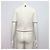 Thom Browne Kurzärmeliges Damen-T-Shirt aus Pointelle-Baumwolle mit Kontrastborte - Ansicht 4