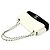 Chanel Bolsa de ombro com aba acolchoada e corrente branco preto - vista 5