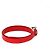 Bottega Veneta Triangle Red Leather Silver Belt - view 4