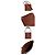 Valentino Borsa a tracolla Rockstud Marrone - vista 2