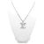 Louis Vuitton Collana con pendente LV in oro bianco e diamanti Argento