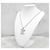 Louis Vuitton Collana con pendente LV in oro bianco e diamanti Argento - vista 2