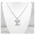 Louis Vuitton Collana con pendente LV in oro bianco e diamanti Argento - vista 4