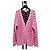 Balenciaga All Over Cardigan Rosa Schwarz Größe