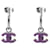 Chanel Orecchini Lavender CC Silver Porpora  - vista 1