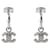 Chanel Orecchini Lavender CC Silver Porpora  - vista 3