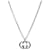 Gucci Interlocking Silberhalskette  - Ansicht 1