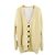 Bottega Veneta Schwerer Wollstrickjacke in Sherbet