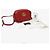Gucci Borsa a tracolla Marmont Matelassé Rossa con finiture dorate Rosso - vista 8