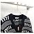 Miu Miu Cashmere-Cardigan mit Logo-Streifen Silber - Ansicht 3