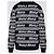 Miu Miu Cashmere-Cardigan mit Logo-Streifen Silber - Ansicht 8