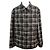 Louis Vuitton Check Denim Overshirt Schwarz