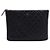 Chanel Bolsa Clutch CC Classic New Medium em Caviar Preto com banho de Ouro